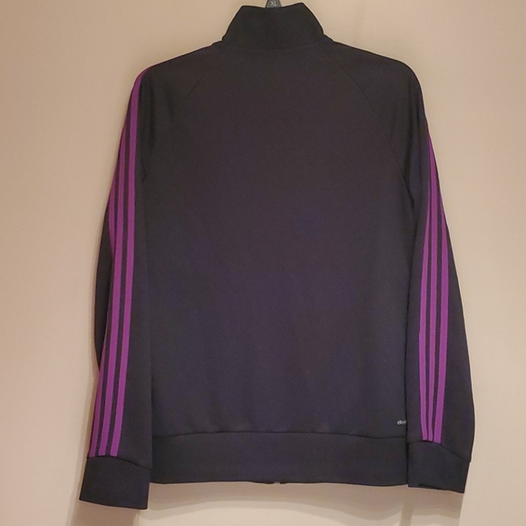 Adidas purple striped zip jacket - Picture 5 of 6
